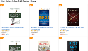 The Palestinian Delusion Now #1 Bestseller in “Israel & Palestine History”