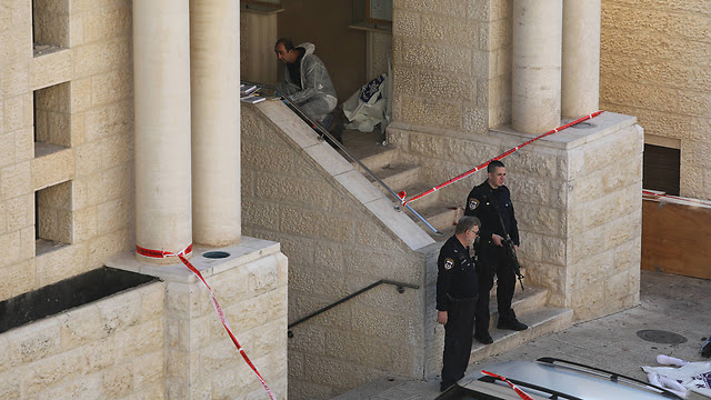 The scene of the attack (Photo: Gil Yohanan) The scene of the attack (Photo: Gil Yohanan)
