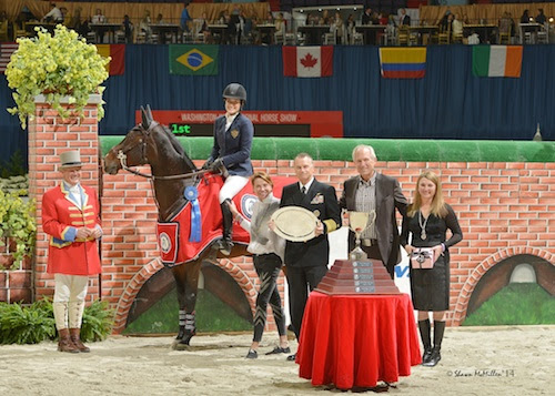 Jessica Springsteen and Lisona in their winning presentation
