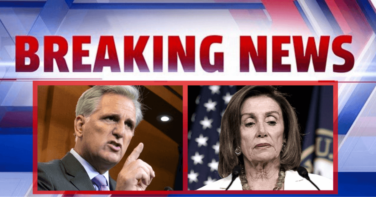 Kevin McCarthy Lands Knockout Blow on Pelosi - Liberals Are Humiliated And Speechless