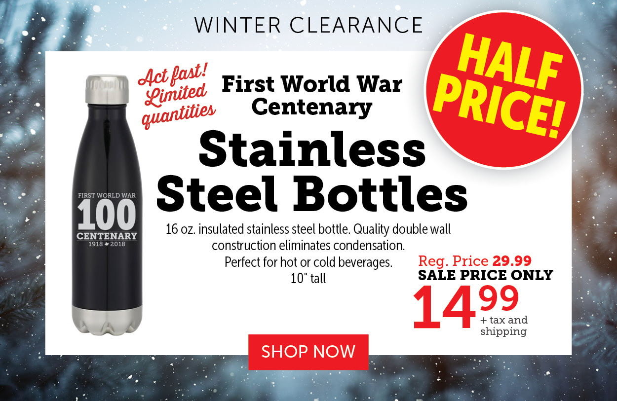 Stainless Steel Bottles | Armistice 100