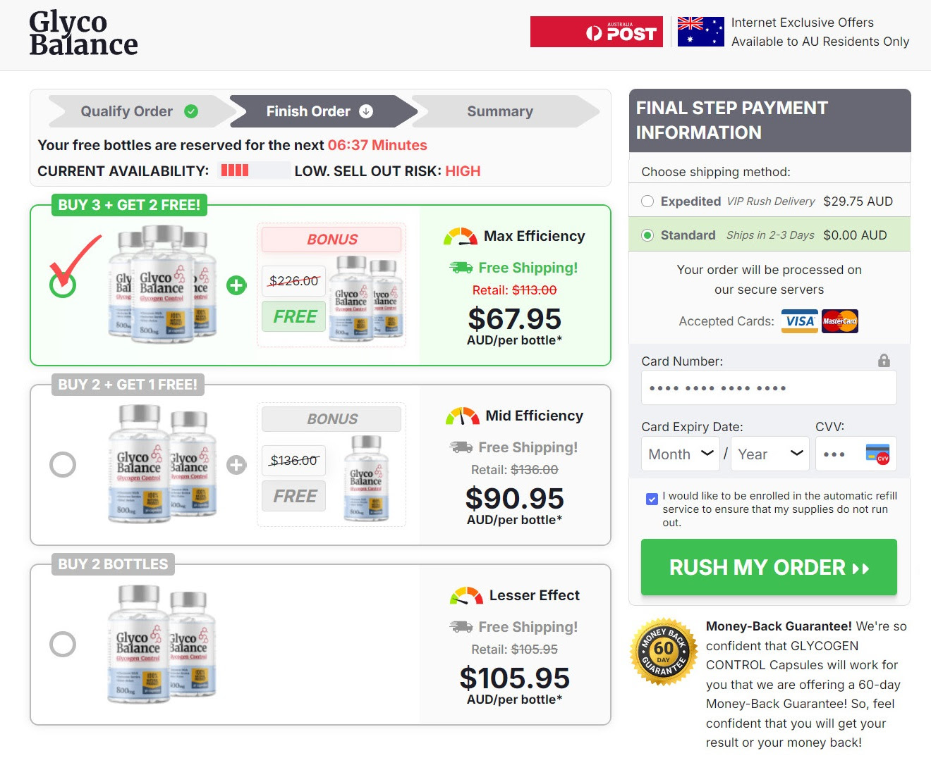 Glyco Balance Glycogen Control AU, NZ Price