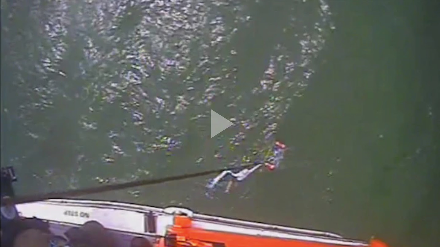 Coast Guard rescues 1 from the water near Key Largo 