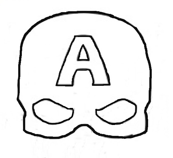 Super Simple Felt Captain America Mask Eclectic Momsense