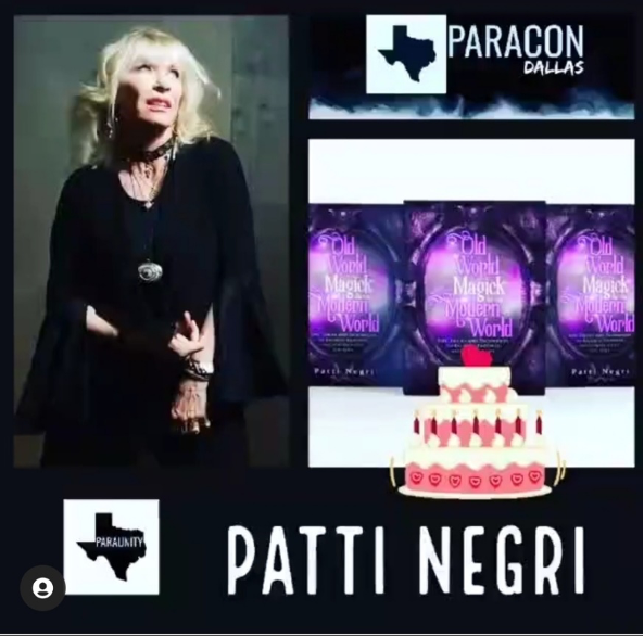 Texas Paracon flyer featuring Patti Negri