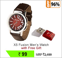 X5 Fusion Men's Brown Watch FREE GIFT