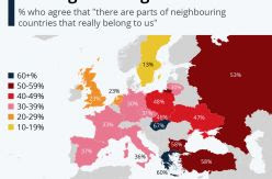 MAPA | Ucrania es Rusia y Gibraltar, español: el mapa europeo de los que piensan que otros países les pertenecen