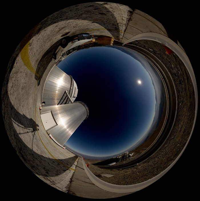 Moonlit panorama at La Silla