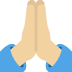 Folded hands