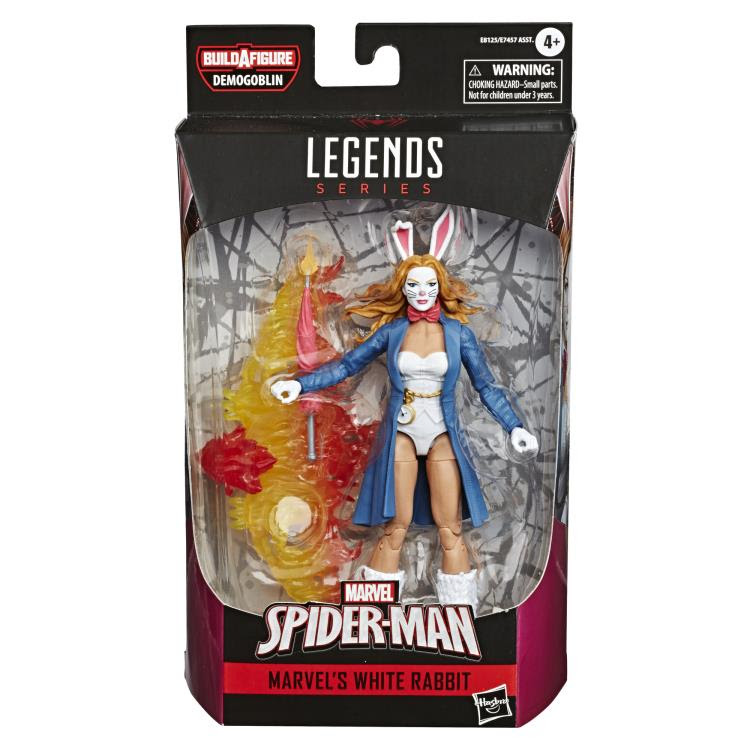Image of Spider-Man Marvel Legends 6-Inch Action Figures Wave 1 (BAF Demogoblin)- White Rabbit - JANUARY 2020