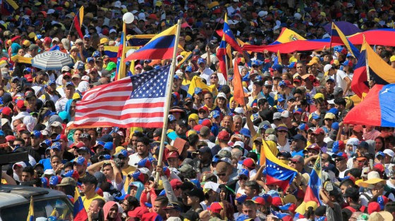 caracas venezuela demonstration