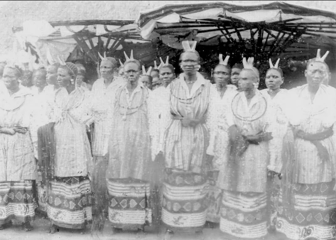 Officers of the Agojie in a circa 1894 photo