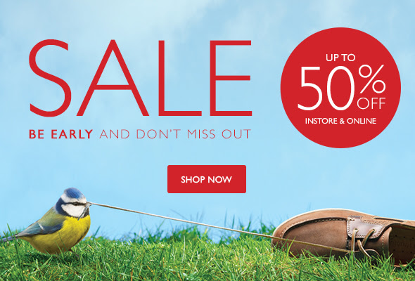 Sale, up to 50% off instore and online, shop now