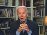 In this image from video provided by the Biden for President campaign, Democratic presidential candidate former Vice President Joe Biden speaks during a virtual press briefing Wednesday, March 25, 2020. (Biden for President via AP) ** FILE **