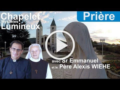Chapelet, mystères lumineux avec Sœur Emmanuel et le Père Alexis Wiehe