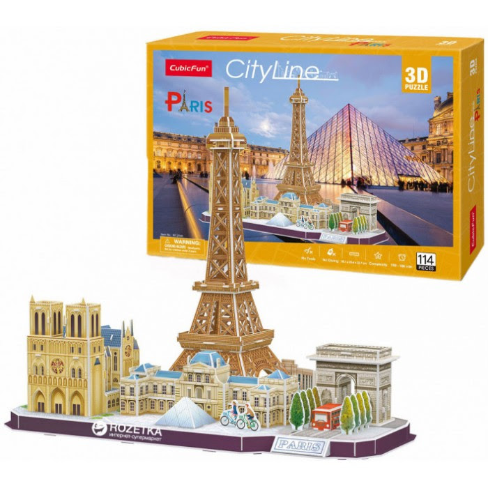 3D Puzzle - Paris - Difficulty: 4/8 114 pieces