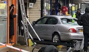 London: Passover shoppers injured as car mounts pavement and plows into pharmacy