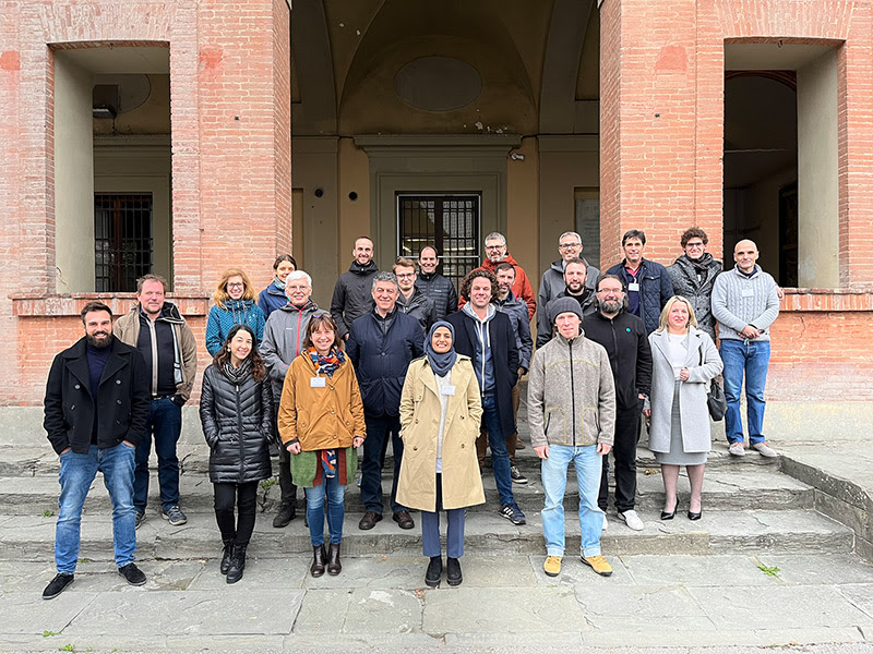 Participantes en el proyecto Leguminose, en el lanzamiento del proyecto, el pasado diciembre, en la Universidad de Florencia.
