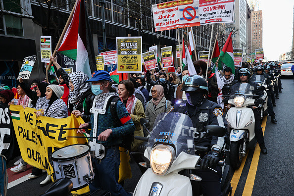 Terror-Linked Anti-Israel Protest in New York