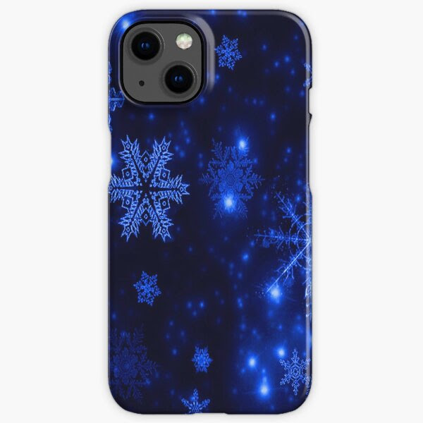 Deep Blue Snowflakes and Background, RBSSG