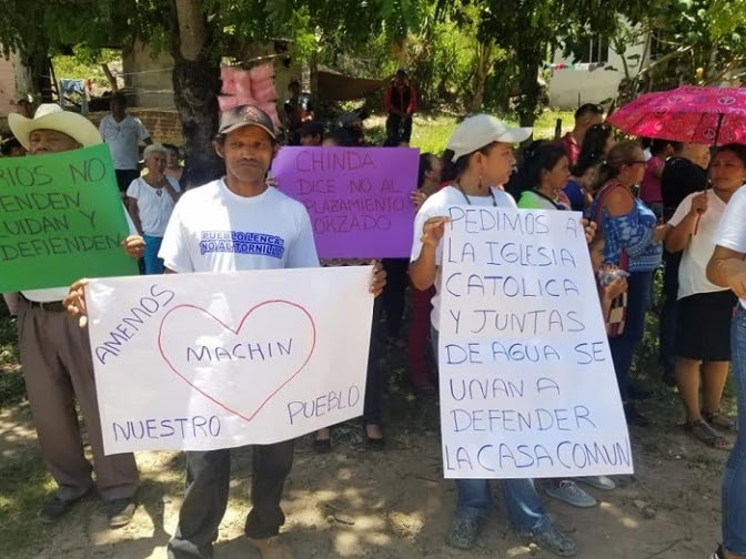 Vecinos de Chinda en Santa Bárbara  protestaron por construcción de represa hidroeléctrica