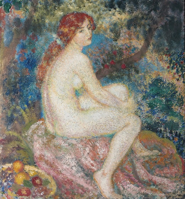 Рыжеволосая женщина (Femme rousse). 1910 (ок) (651x700, 640Kb)