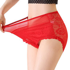 XL-4XL Size Full Lace Soft Elastic Underwear