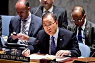 U.N. Secretary General Ban ki-Moon. Jan. 26, 2015.
