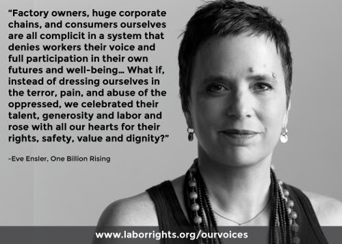Eve Ensler's powerful quote