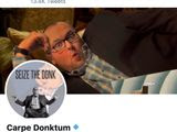 Twitter briefly suspended the account of Carpe Donktum on Oct. 14, 2019. His popular memes on media bias against the president attract hundreds-of-thousands of views. (Twitter, Carpe Donktum, profile and header images)