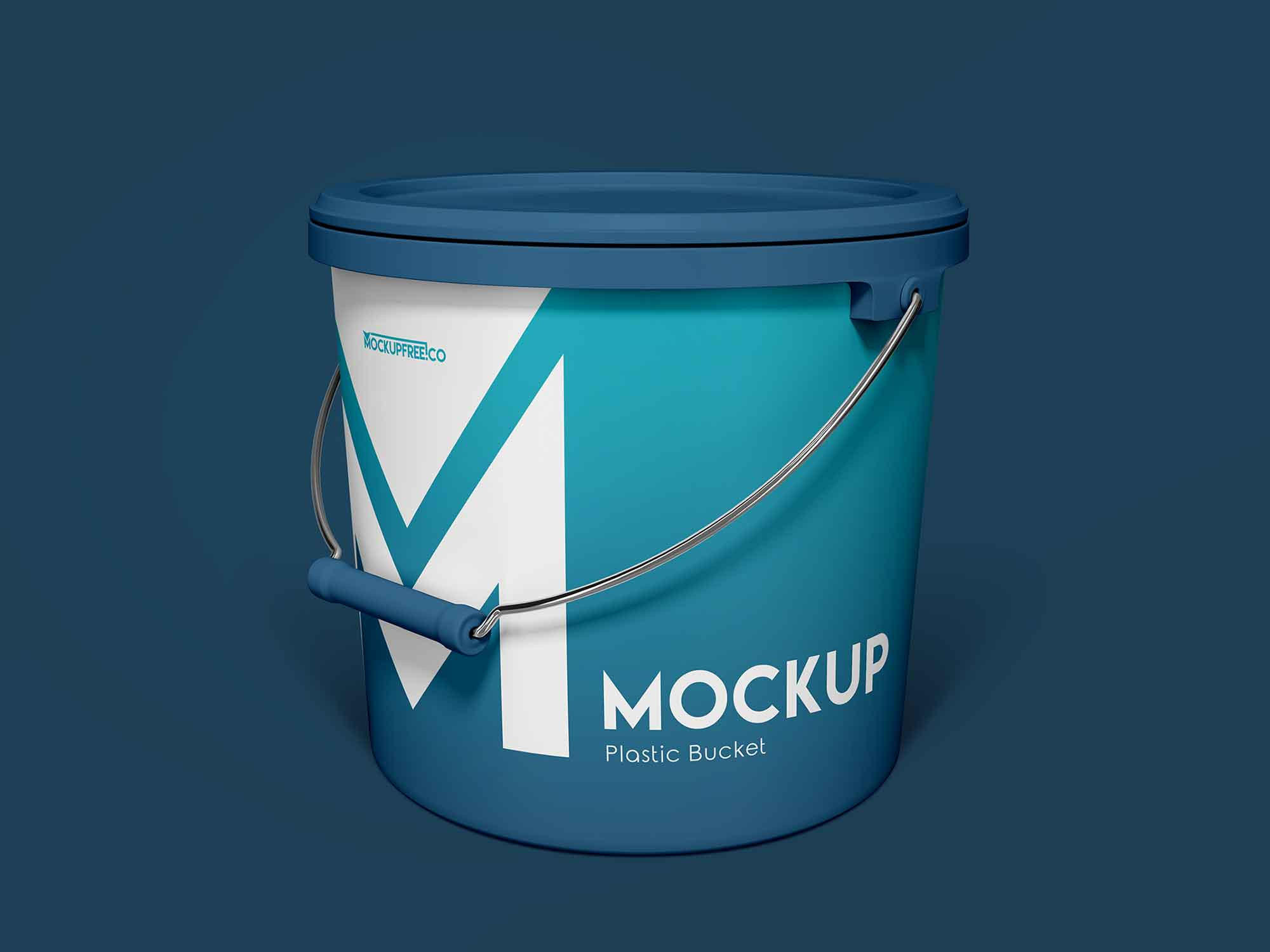 Free Plastic Paint Bucket Mockup Free Mockup Download