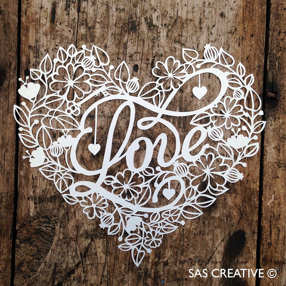SAS Creative Love Papercutting Template