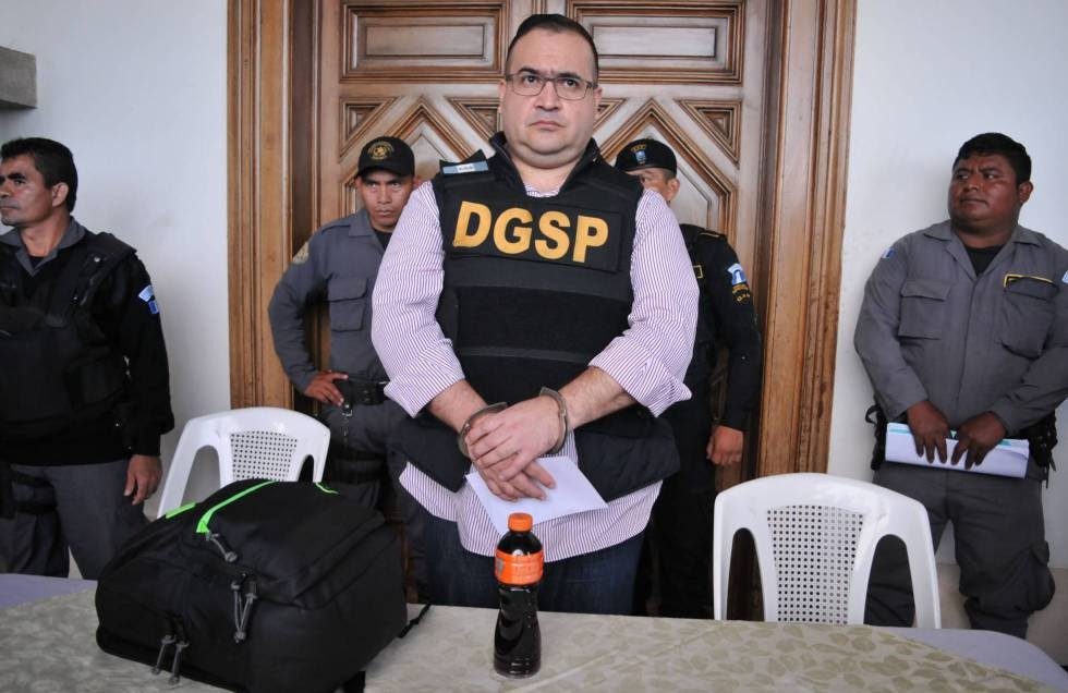 Javier Duarte, antes de ser extraditado a MÃƒÂ©xico.
