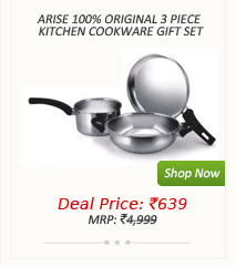 Arise 100% Original 3
Piece Kitchen Cookware Gift Set