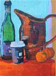 Still Life Copper Container - Posted on Tuesday, November 11, 2014 by Christine Parker