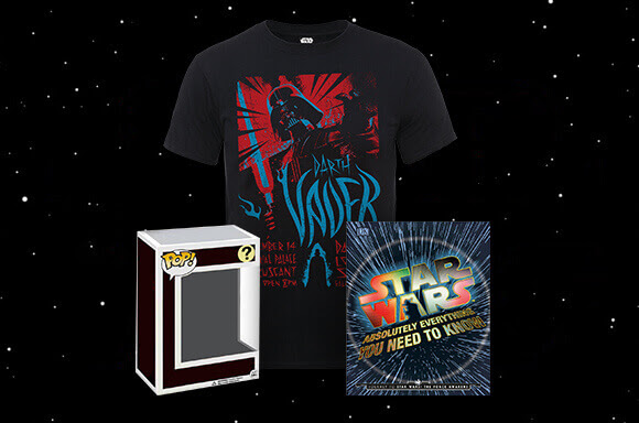 PACK STAR WARS<br />FUNKO + LIBRO + CAMISETA <br/>SOLO <strike>34,79 </strike>17,99 â¬