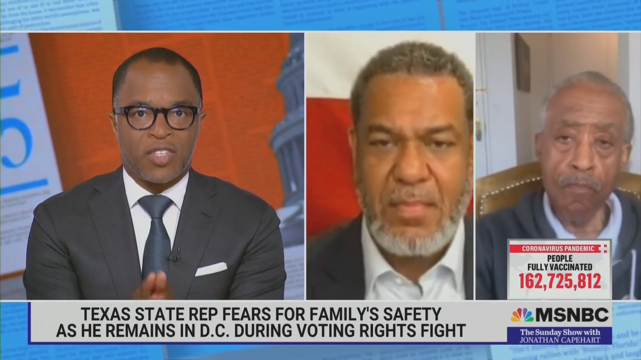 MSNBC Allows TX Dem to Float Unhinged Conspiracy Theory: 'Rural Cops' Are After Us! 
