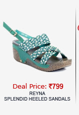 Reyna Splendid Green And White Heeled Sandals