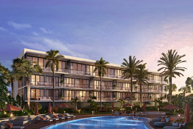 This artist's rendering depicts one of the riverfront condominium buildings at Harbor Island Beach Club south of Melbourne Beach.