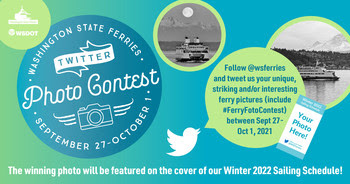 Image of #FerryFotoContest promotion graphic