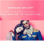 Get minimum 40% off on myntra originals styles