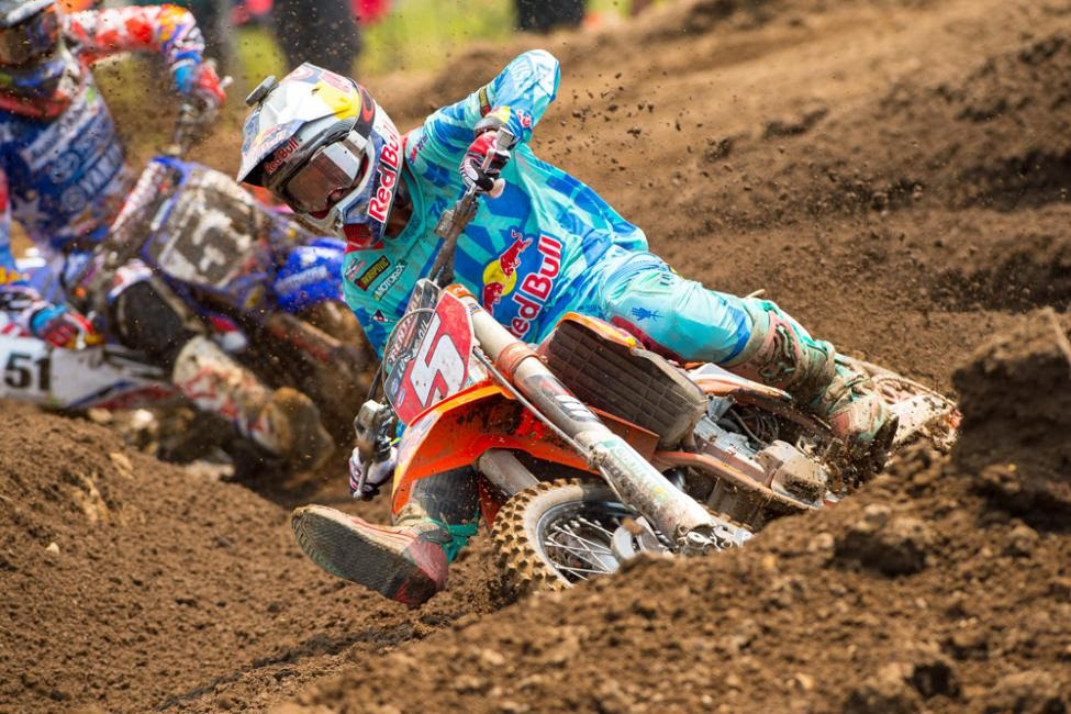 Dungey went head-to-head with Barcia and just missed out on the win.Photo: Simon Cudby