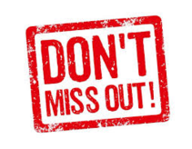 Dont miss out