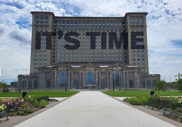 It's Time at Detroit's iconic Train Station