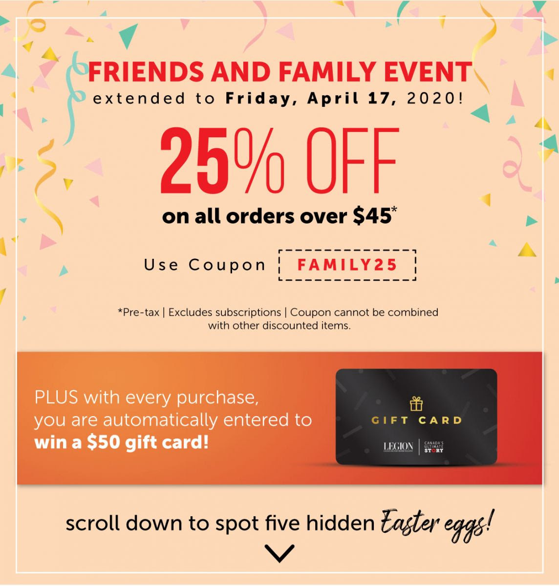 Friends and Family Discount