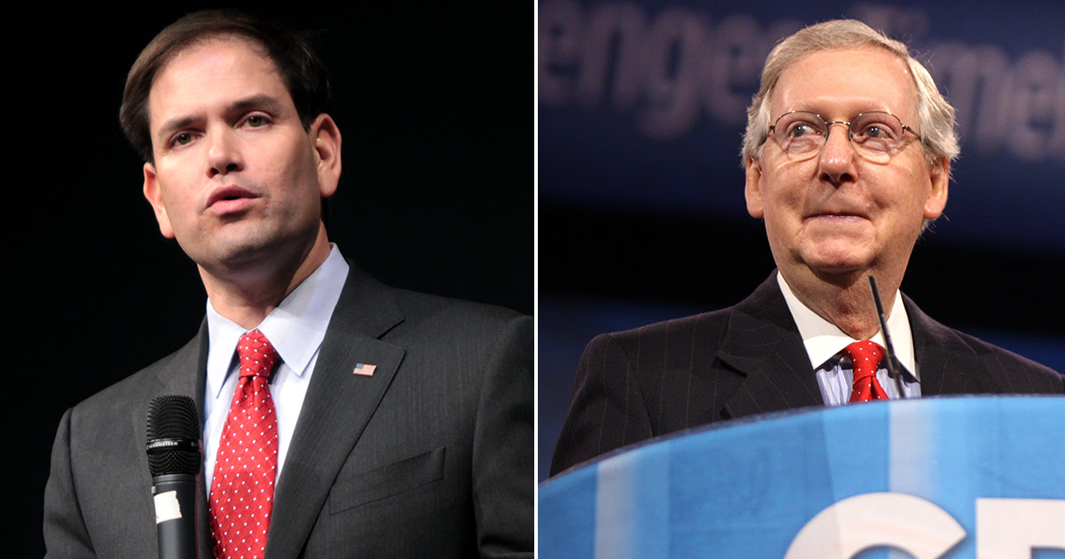Marco Rubio Appears to Side With Trump in Ongoing Feud With Mitch McConnell