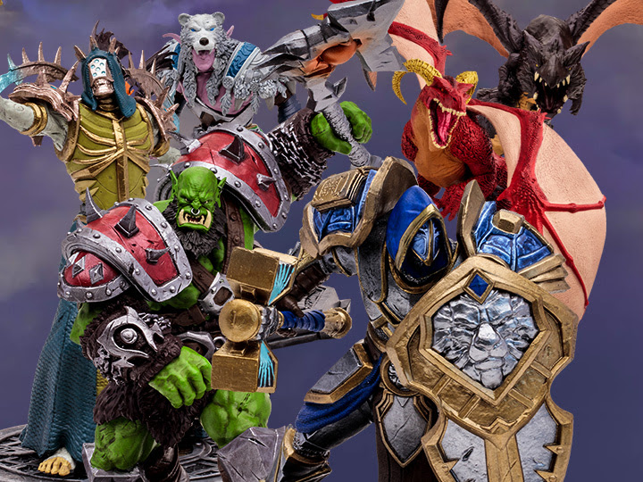World of Warcraft Dragons, Warlock, Paladin, Rogue, Warrior, Shaman, Priest & Druid Figures