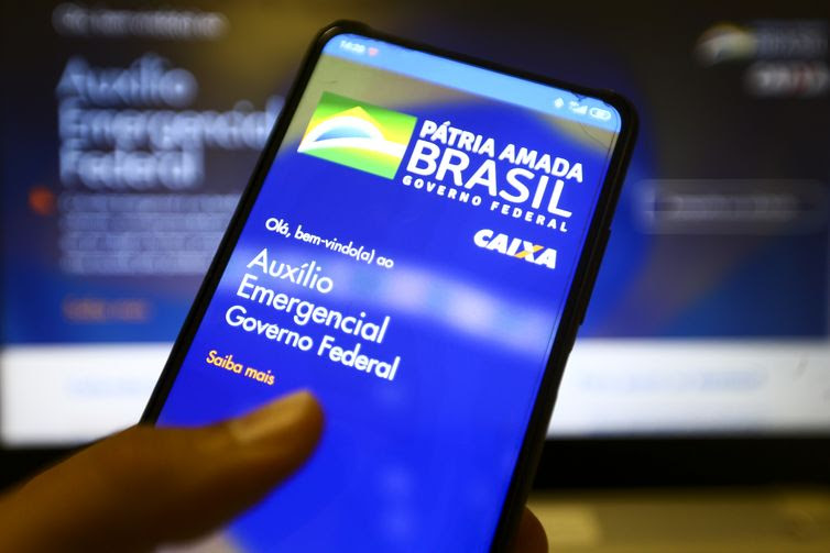 Marcelo Camargo/Agência Brasil Aplicativo auxílio emergencial do Governo Federal.