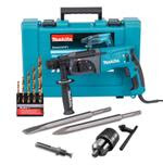 Martelete Combinado Sds Hr2470 800w 110v Makita + Kit Ferramentas