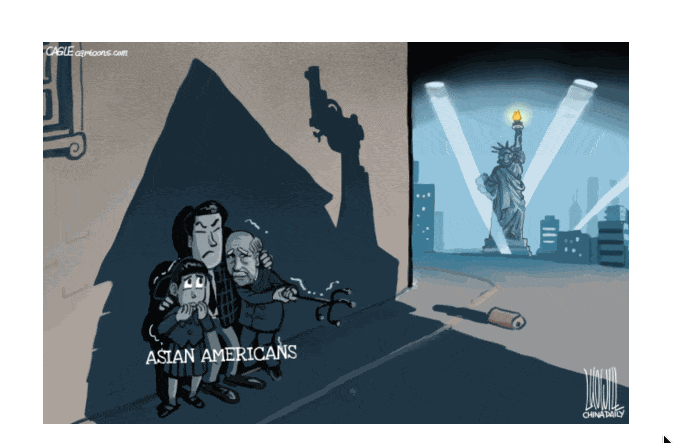 Racist killings, voter suppression bills and Anti-Vaxxers showcased in political cartoons.
